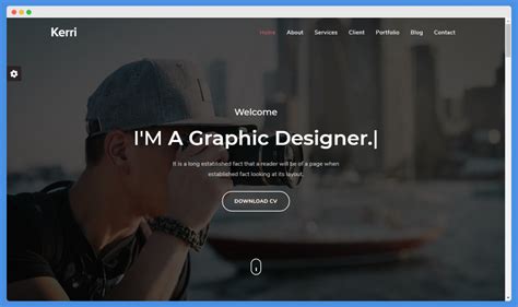 Free Portfolio Website Templates (622) 